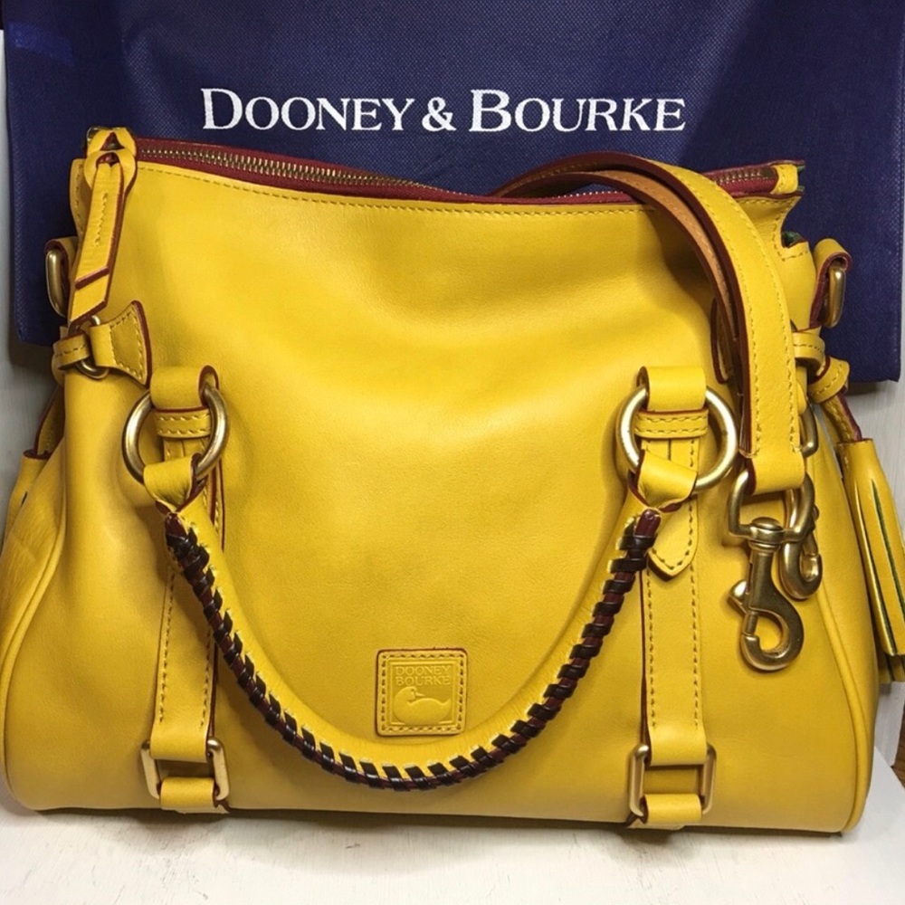 Dooney & Bourke Florentine Sunflower Satchel - Picture 2 of 12